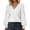 White, variant on XuJwPNcy Women's Puff Long Sleeve Shirts Casual Baggy V Neck Blouses Tops Lightweight Fall Textured Tops