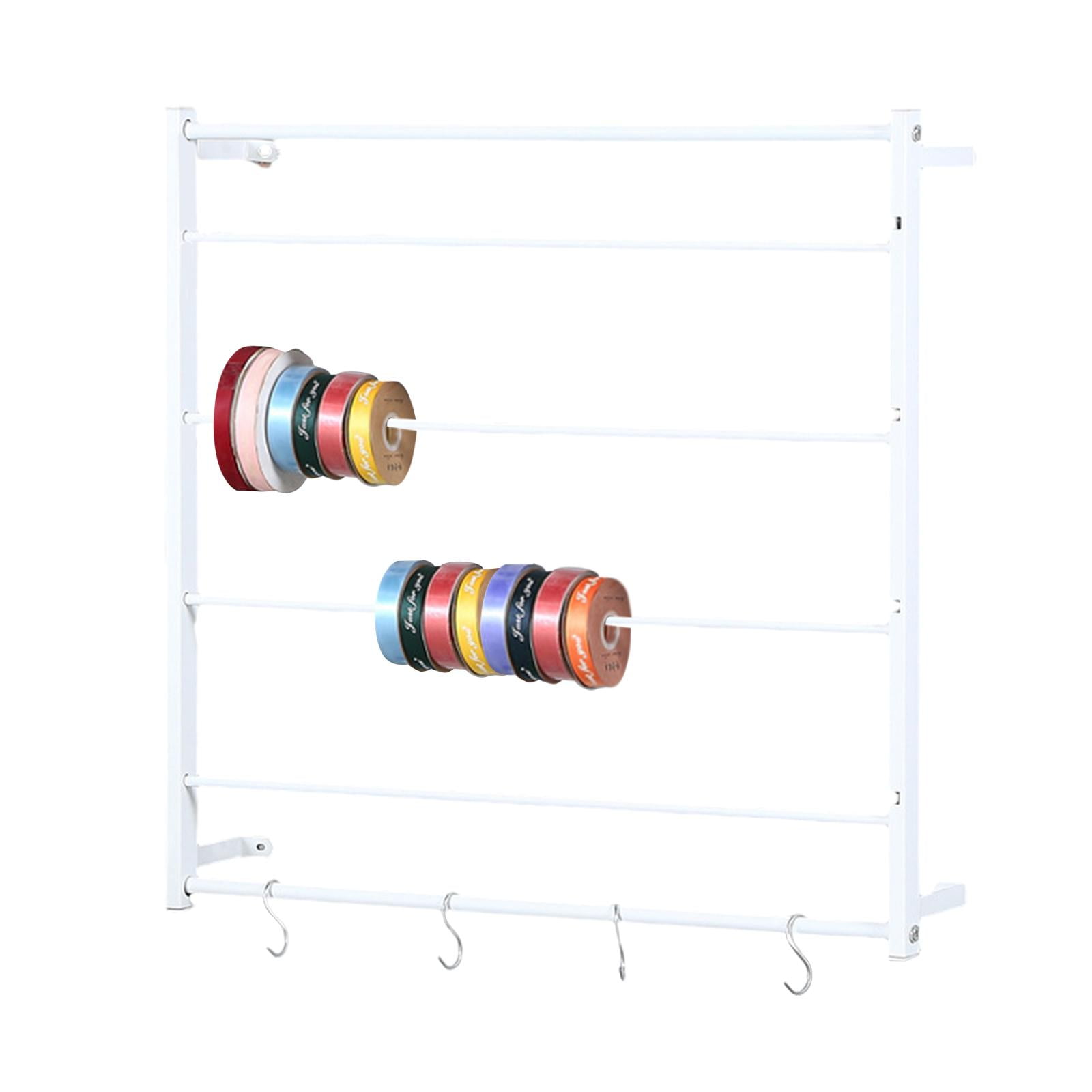DENEST Roll Storage Sewing Tool Wire Spool Rack Wall Mount Thread Rack  Ribbons Storage