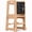 Natural, variant on Avenlur Toddler Tower, Date 4-in-1 Kitchen & Learning Tower (White)