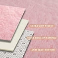 thumbnail image 6 of Homore Modern Shaggy Velvet Carpet for Living Room, 4' x 5.3' , Pink, 6 of 8