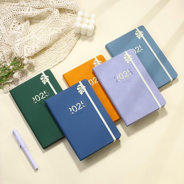 2026 A5 Hardcover Daily Planner Calendar Journal Notebook With Elastic Strap For 365 Day Organization And Scheduling