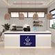 thumbnail image 2 of Executive Reception Desk Podiums Rostrum Cashiers Service Desk Computer Coffee Siting Bar Schreibtisch Massivholz Wood Furniture My Lux Decor Round, 2 of 7