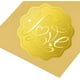 thumbnail image 5 of 100 sellos de papel dorado con letras en relieve, 2 pulgadas, autoadhesivos con texto en inglés "Love", etiquetas decorativas para sobres, diplomas, certificados, premios y graduaciones, 5 of 8