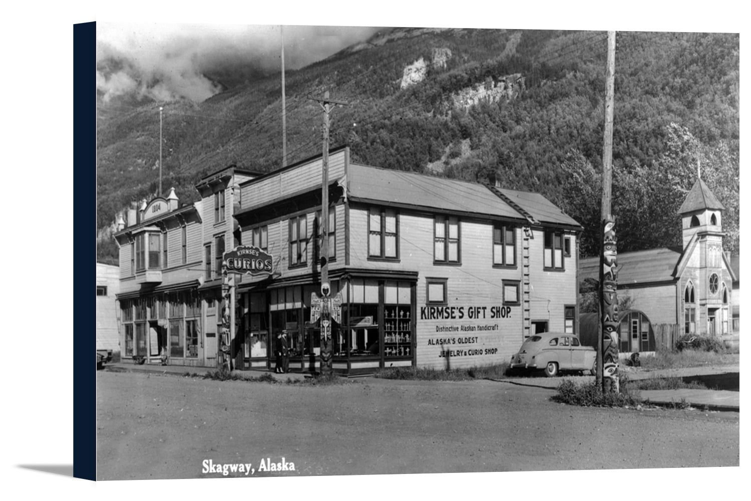 Skagway, Alaska Kirmse's Curio Shop Photograph (18x11 Gallery Wrapped