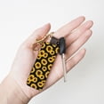 thumbnail image 4 of Wukai Sunflower 6 Print Leather Car Keychain, Universal Key Fob Keychain, Leather Key Chain Holder for Men and Women,360 Degree Rotatable, 4 of 5