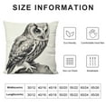 thumbnail image 5 of JEUXUS  Decorative Throw Pillow Case Cushion Covers for Sofa, Elegant Eagle Hawk Owl Series Square Throw Pillowcase, 5 of 5