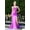 Orchid: A tropical pinkish-purple, variant on Women's Adora Design 3288 Lace Applique Fitted Bodycon Corset Slit Formal Prom 2026 Gown Orchid: A Tropical Pinkish Purple Size 6