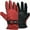 Red, variant on Men's Winter Water Resistant Easy Grip Fleece Thermal Skiing Work Gloves Mittens Blue