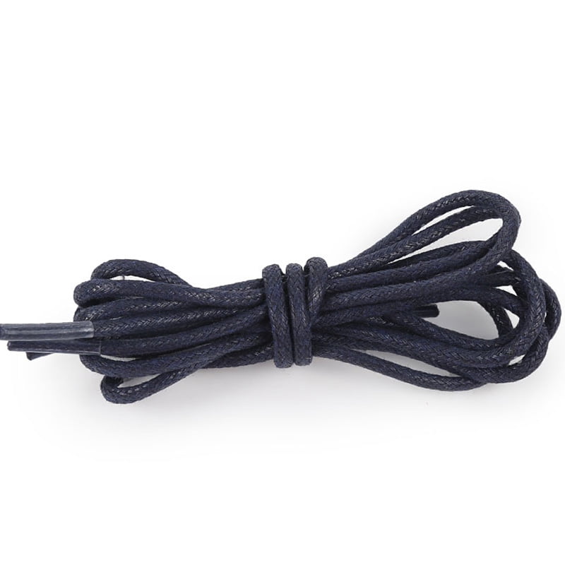 Round Waxed Solid Color Shoelaces Shoes 