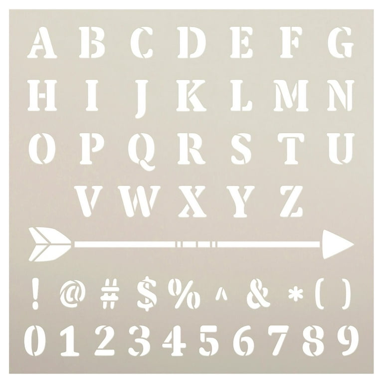 Mr. Pen- Letter Stencils, 12 Pack, 4 x 7 Inch, Alphabet Stencils, Letter  Stencil, Lettering Alphabet