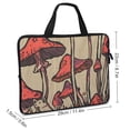 thumbnail image 2 of Werpe Mushrooms Cat Dog Neoprene Laptop Carrying Bag Soft Diving Fabric Travel Case Idea 10inch, 2 of 5