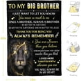 thumbnail image 5 of Big Brother Gift Blanket,Gifts for Brother,Big Brother Gifts for Boy,Brother Gifts from Sister,Birthday Gifts for Brother,Gifts for Brother Adult,Men,Toddler Boy,Throw Blanket 50x60, 5 of 6