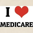 thumbnail image 2 of CafePress - I Love Medicare Tote Bag - Unisex Canvas Tote Bag, Beige, 1-Piece, 2 of 7
