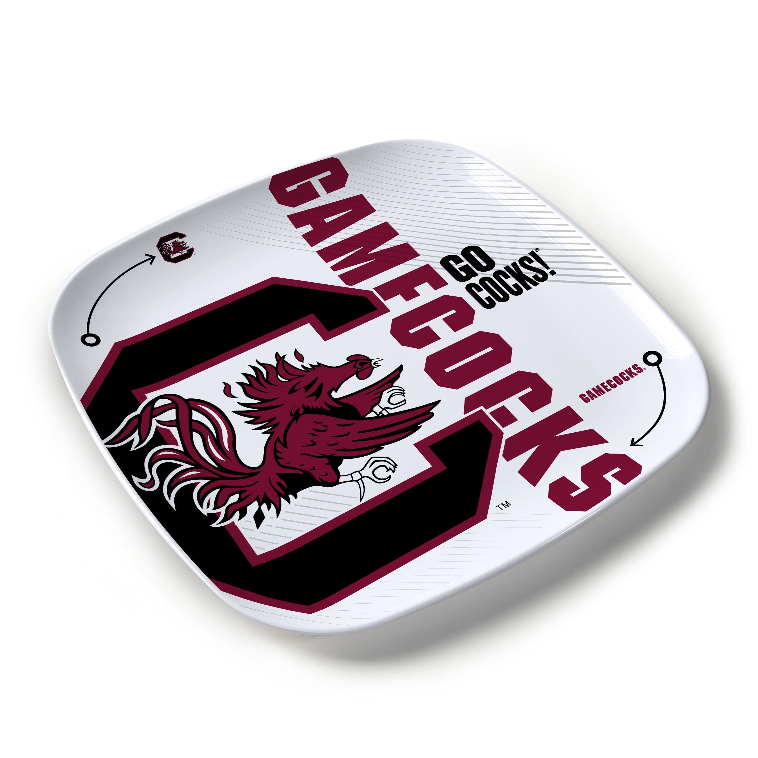 YouTheFan NCAA South Carolina Gamecocks Large Party Plate