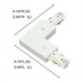 thumbnail image 2 of Jesco Lighting HLJS Connecteur en L avec Alimentation - Argent, 2 of 3