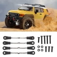 thumbnail image 3 of Varilla de Dirección RC, Resistencia A la Corrosió Anti -Desgaste 4pcs RC Barra de Direcció Superior Trasera Negro+Plata Para 1/10 RC Off Road Car, 3 of 7