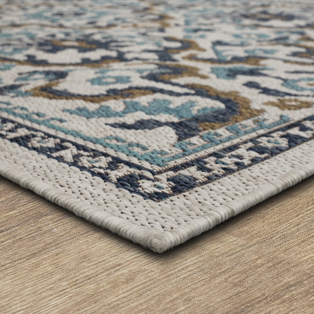 Mohawk Home Ravello Outdoor Area Rug, Blue, 4' x 5' 6"