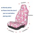 thumbnail image 3 of Honeii Cute Rabbit Print Car Seat Cover,Car Interior Covers,Universal Fit Seat Protector, Compatible with Most Cars, SUVs, Trucks, and Vans, 3 of 5
