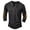 Black, variant on Afdoent Mens Polo Shirts Male Retro Long Sleeve Button Collar Polo Shirt For Spring Summer Comfortable