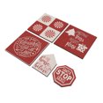 thumbnail image 4 of Christmas Table Top Signs, Multifunction Christmas Layered Tray Decoration Durable 5PCS Glossy  Poplar  For Home, 4 of 8