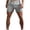 Gray, variant on IYTR Men's Athletic Shorts Casual Solid Color Elastic Waist Drawstring Shorts Summer Breathable Workout Gym Shorts Blue M