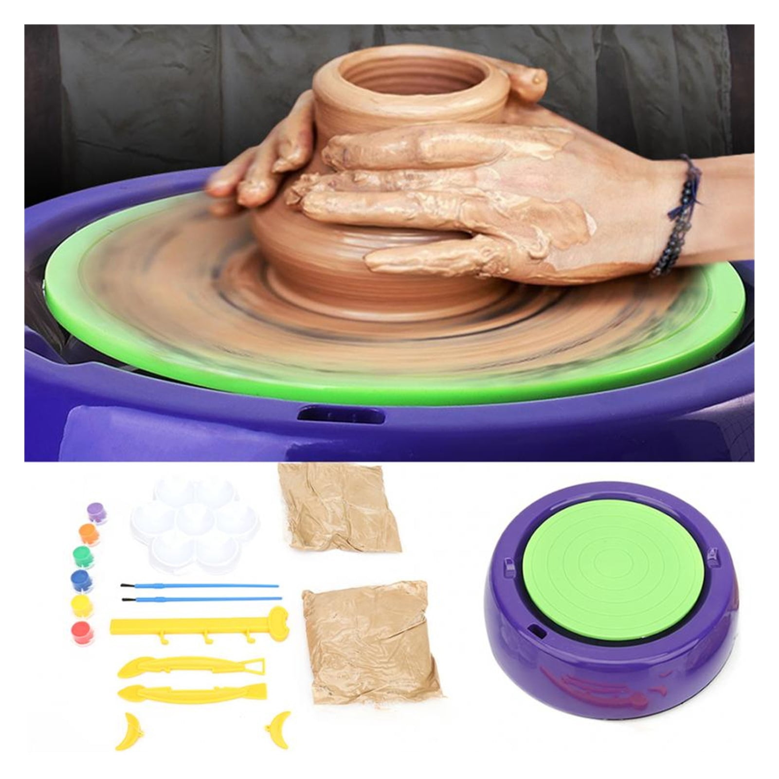 Pottery Wheel Electric Children DIY Arts &amp; Crafts Ceramic Pottery Wheels Clay Pottery Wheel Machine For Ceramic Work Ceramics ,Wide Ranging Usage