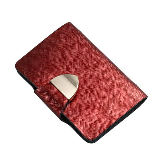 OUNONA Credit Card Holder organizer Pouch for Travel with Red Color Small Size