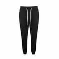 thumbnail image 4 of AherBiu Mens Joggers Fleece Lined Drawstring Elastic Waisted Sweatpants With Zipper Pockets Fall Winter Gym Workout Running Pants, 4 of 8