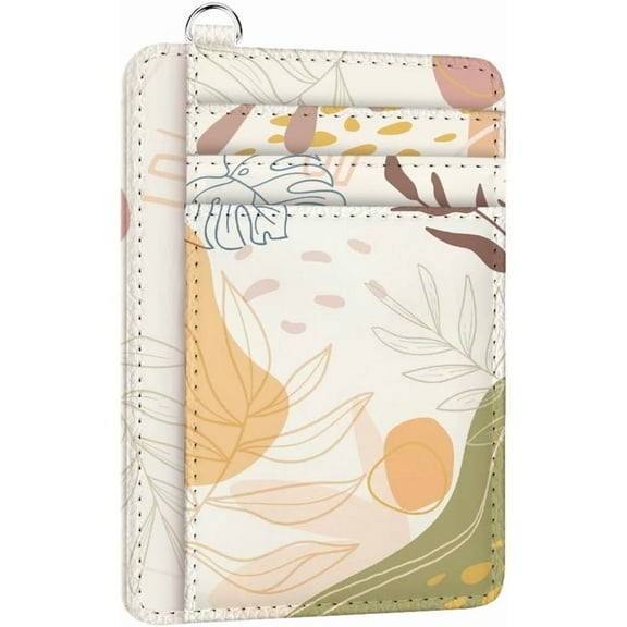 RFID Blocking Credit Card Holder for Women - Style PU Leather Slim Wallet with ID Window 6 Card Slots and Cash Pocket - Perfect for Travel and Gifts