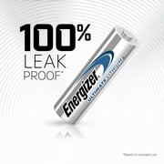 Energizer Ultimate AA Lithium Batteries, 2 pack, 9x Longer Last