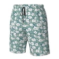 thumbnail image 4 of Fuzoiu Gouache Flowers Print Men's Beach Shorts,Men's Swim Trunks,Quick Dry Board Shorts with Pockets,Men's Bathing Suits for Surfing, Running, and Casual Wear-XX-Large, 4 of 6