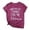 Purple, variant on Women's Casual Short Sleeve Round Neck T Shirt for Summer Daily Wear Technical Shirts Women Turtle Neck Ladies Womens Long Sleeve Shirts Tee Shirt Women Womens Tennis Shirts Short Sleeve Long Sleeve