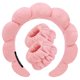 thumbnail image 1 of Diademas de spa para lavar la cara, juego de muñequeras de esponja, maquillaje, cuidado de la piel, diadema, toallas de muñeca, toalla de rizo suave, diadema para mujeres, gorros hinchados, antidesliz, 1 of 5