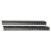 Odyssey Cases ARR02 New Pair Of 3.5 Inches Pre-Tapped Space Steel Rack Rails
