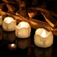 thumbnail image 4 of 12 paquetes de velas LED electrónicas de cera para té con lágrimas con control remoto temporizadas para decoración de cumpleaños, Navidad y bodas., 4 of 4