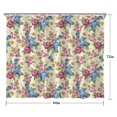 thumbnail image 5 of Pioneer Flower Floral Print Pattern Shower Curtain 84"x72" ,Bathroom Decorative Shower Curtains Set with 12 Hooks,Modern Waterproof Washable Shower Curtain, 5 of 6