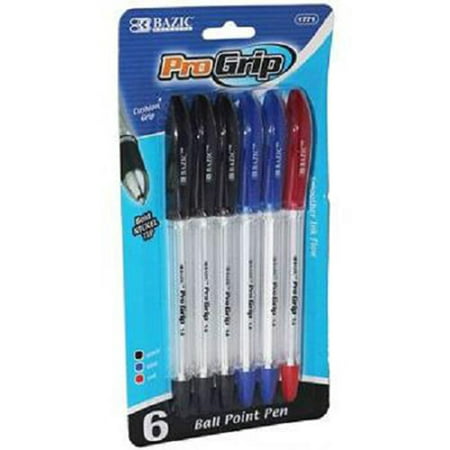 Product Of Bazic, Pro Grip Ball Point Pen - Assorted, Count 1 - Pen/Pencil/Marker / Grab Varieties &