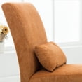 thumbnail image 5 of Roundhill Pisano Fabric Armless Contemporary Accent Chair with Kidney Pillow, Multiple Colors Available, 5 of 8