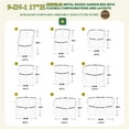 thumbnail image 4 of VEIKOUS 17"H Outdoor Raised Garden Bed, 9-in-1 Galvanized Metal Planter Box for Vegetables, Fruits, Flowers, Rustic, 4 of 11