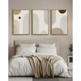 thumbnail image 4 of Drsoum Boho Wall Art 24x36in3pcs Large Natural Framed Minimalist Bohemain Wall Printing Abstract Canvas Prints Decor, 4 of 6