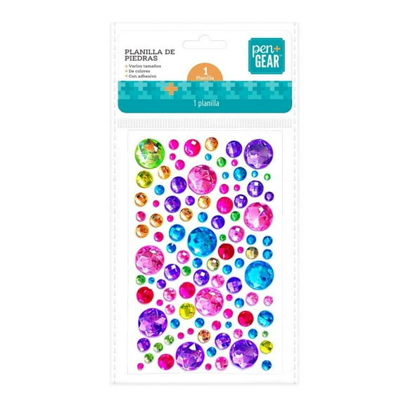 Planilla De Piedras Decorativas Pen+Gear Multicolor Varios Tamaños