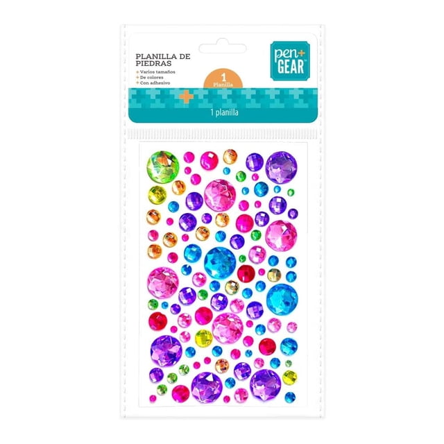 Planilla De Piedras Decorativas Pen+Gear Multicolor Varios Tamaños