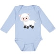 thumbnail image 3 of Inktastic Cute White Lamb Boys or Girls Long Sleeve Baby Bodysuit, 3 of 5