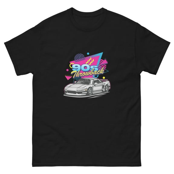 90 JDM drift king japan import classic tee t-shirt (Black, S)