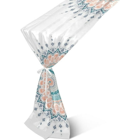 

Hyjoy Table Runner Gentle Mandala Machine Washable Non-Slip Farmhouse Table Runners for Dinner Party Holidays Home Decor 13 x 90 Inch