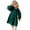 Green, variant on XinLfly Kis Girls Corduroy Dress Casual Long Sleeve Pleated Cuff Turn Down Collar Baby Solid Color with Button Dress,Green,6-7T