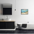 thumbnail image 2 of Stupell Industries Modern Beach Landscape Painting Black Framed Art Print Wall Art, Design by Trevor Copenhaver, 2 of 7