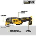 thumbnail image 2 of Kit DeWalt de Herrramientas Oscilante de 3 velocidades, sin Escobillas; DCS356C1, 2 of 3