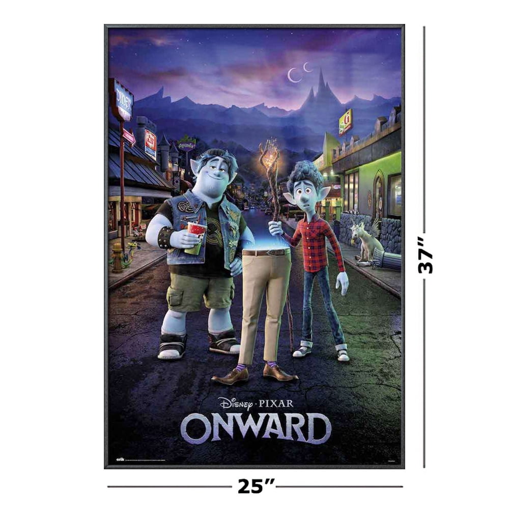 Regular Style - Brothers / Van Disney Details about   Onward Pixar Movie Poster