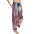 thumbnail image 6 of Salouo Dreamy Moonlit Window Print Women's Pajama Pants Casual Loose Sweatpants PJs Flowy Pants Drawstring Palazzo for Women Wide Leg Pants Lounge Pajama -X-Large, 6 of 8